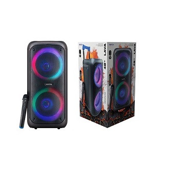 Колонка портативная SMARTBUY LAVA, 48Вт, BT, беспр.мик, MP3, FM, черная
