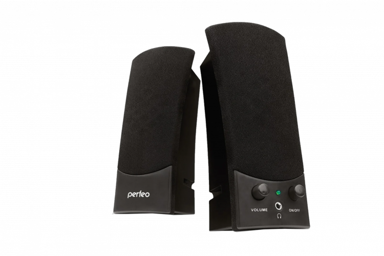 Колонки PERFEO, UNO мощность 2х3 Вт (RMS), чёрн, USB (PF-210)