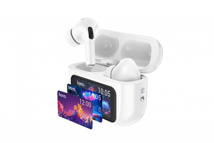 Наушники внутриканальные HOCO EW72 True ANC, пластик, bluetooth 5.4, микрофон, цвет: белый
