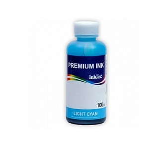 Чернила INK TEC-C908-100MLC водорастворимые, Light Cyan, для картриджей Canon CLI-8PC, 100мл