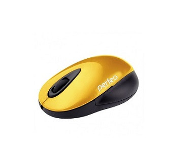 Мышь беспроводная PERFEO Space, золотистая, USB (PF-7087-WOP-Gold)
