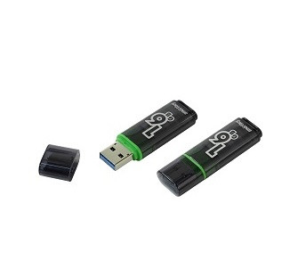 USB 3.0  накопитель SMARTBUY 16GB Glossy series Black (SB16GBGS-DG)