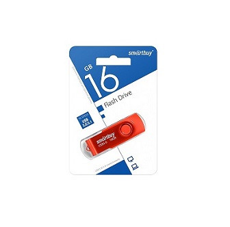 USB 3.0 накопитель SMARTBUY 16GB Twist, красный