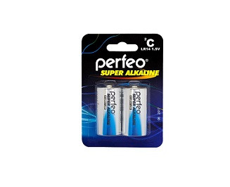 Батарейки PERFEO LR14/2BL Super Alkaline (PF LR14/2BL)