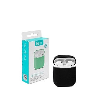 Чехол Airpods Silicon Case 1/2 ISA Black
