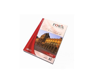 Фотобумага глянцевая односторонняя 180гр, А5 (21х15), 50л, пакет, FORA