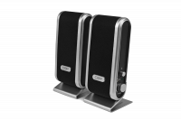 Колонки CBR CMS 299, чёрный/серебро, 2.0, USB.