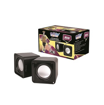 Колонки SMARTBUY Mini, 2.0, чёрные, USB. 2х2 Вт