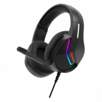 Игровая гарнитура MARVO H8618 Tactic 40, проводная, USB, микрофон с шумоподавлением, RGB-подсветка, черный