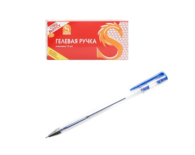 Ручка гелевая 0,5мм синий SPONSOR