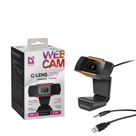 Веб-камера DEFENDER G-lens 2579 HD720p 2МП