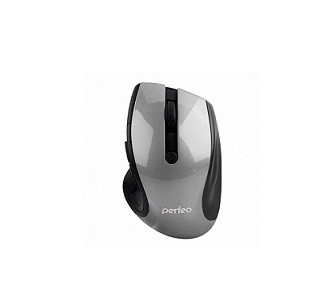 Мышь беспроводная PERFEO оптич. "BLUES", 4 кн, DPI 1000-1600, USB, серебр. (PF-522-SV)
