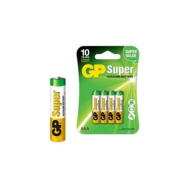 Батарейки GP LR03/4BL SUPER ALKALINE