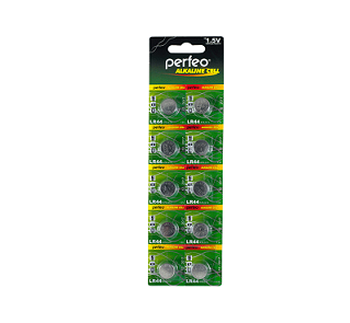 Батарейки PERFEO LR44/10BL A76 G13 Alkaline Cell (PF LR44/10BL)