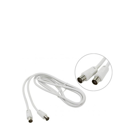 Кабель соединительный антенный RITMIX RCC-073, 9,5mm, TV-M--TV-F, 1,5 м. (15119607)