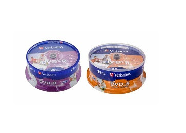 DVD±R VERBATIM 4,7 GB 16x CB/25 (для печати)