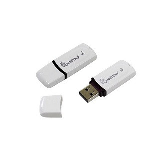 USB 2.0  накопитель SMARTBUY 8GB Paean White (SB8GBPN-W)