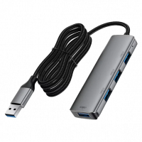 Переходник HUB 4-in-1 ACEFAST J17, metal gray