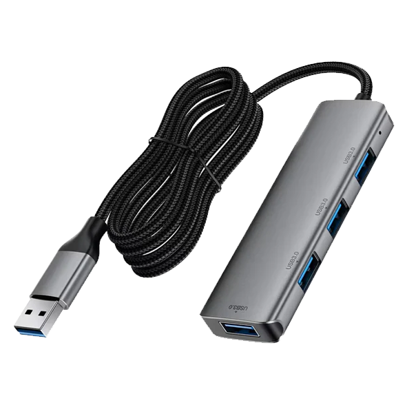 Переходник HUB 4-in-1 ACEFAST J17, metal gray
