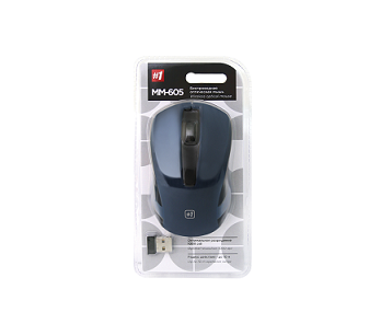 Мышь беспроводная DEFENDER MM-605 синяя, 3 кнопки, 1200dpi, USB