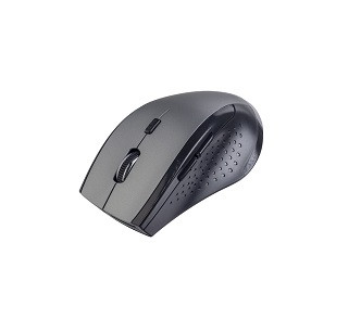 Мышь беспроводная оптическая PERFEO DAILY, 6 кн, DPI 800-1600, USB, серый металик