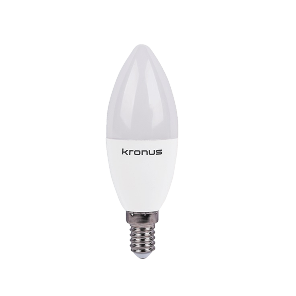 Лампа светодиодная KRONUS C37 свеча 12 Вт 220V 4000K E14 нейтральный свет