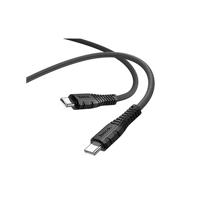 Кабель TYPE-C-TYPE-C HOCO X67 Nano, 1.0м, 3,0А, 60Вт, QC3.0, PD3.0, цвет: чёрный