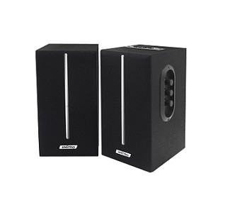 Колонки SMARTBUY, GATE, черный, 20Вт, MDF, MP3, FM, 220В,  Bluetooth (SBA-4100)