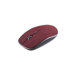 Мышь беспроводная оптическая PERFEO FABRIC, 4 кн, DPI 800-1600, USB, ткань бордо (PF-3824-WOP-RD)