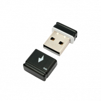 USB 2.0 накопитель GEMBIRD 4GB, GFL-2.0-4mini, черный