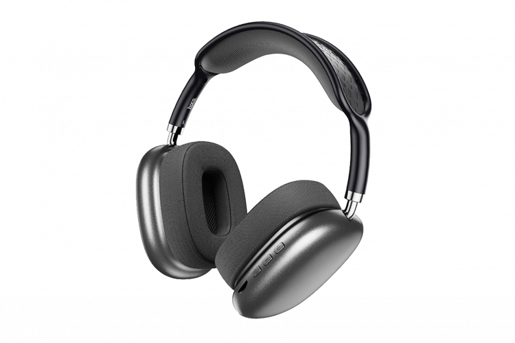 Наушники полноразмерные HOCO ESD15 Cool, беспроводные, bluetooth 5.3, AUX, цвет: серый