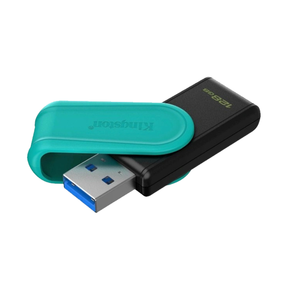USB 3.2 накопитель KINGSTON 128GB DataTraveler Exodia, бирюзовый/черный