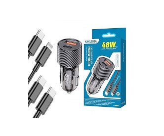 Блок питания автомобильный 1 USB KAKUSIGA KSC-856, PD30W + QC3.0, Type-C на Lightning