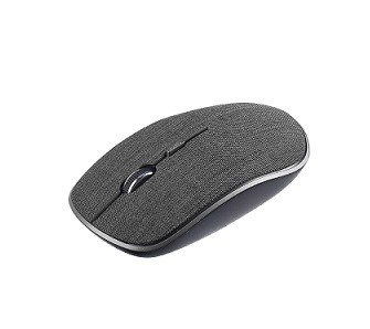 Мышь беспроводная оптическая PERFEO FABRIC, 4 кн, DPI 800-1600, USB, ткань тёмно-серая (PF-3824-WOP-