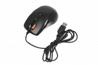 Мышь проводная A4 V-Track Padless N-70FX черный оптическая (1600dpi) USB для ноутбука (6but)