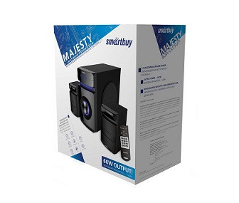 Колонки SMARTBUY, MAJESTY, 60Вт, Bluetooth, MP3,FM, ПДУ, черный (SBS-930)