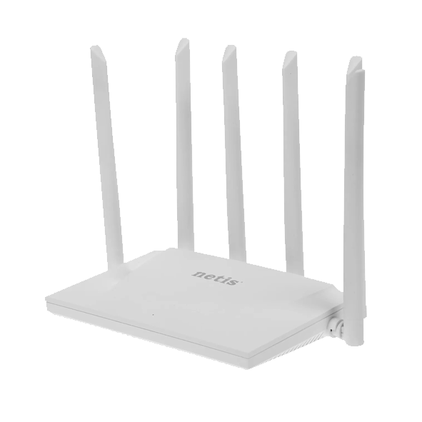 Роутер WiFi NETIS NC63 гигабитный двухдиапазонный и 6-ю антеннами 5 дБи,Wi-Fi 5, AC1200