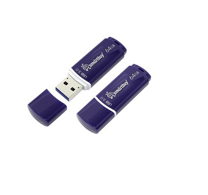 USB 3.0 накопитель SMARTBUY 64GB Crown Blue (SB64GBCRW-Bl)