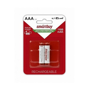 Батарейки аккумуляторные SMARTBUY R03 NiMh (1100 mAh) (2 бл) (SBBR-3A02BL1100)
