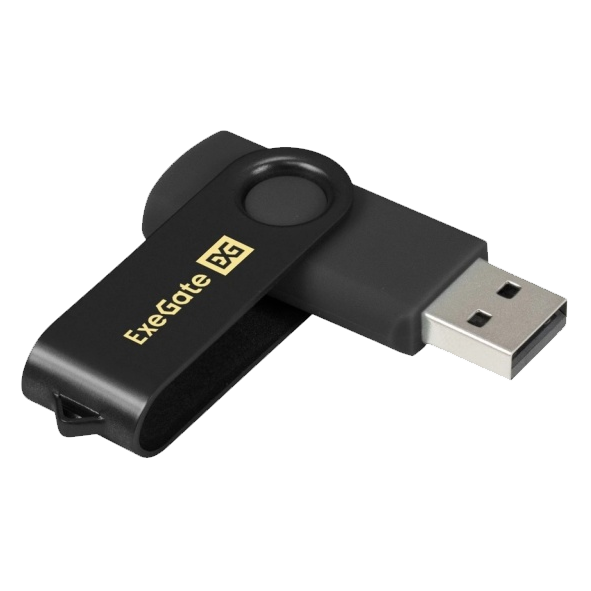 USB 2.0 накопитель EXEGATE 16GB Jet, черный