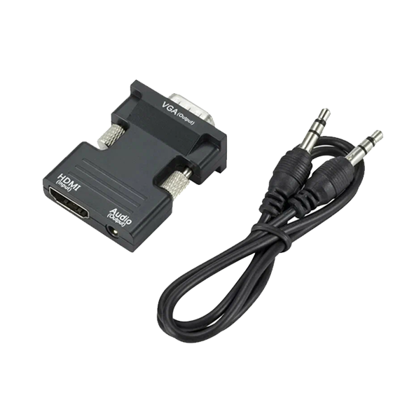 Переходник HDMI-F/VGA-M, с аудио кабелем