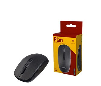 Мышь беспроводная оптическая PERFEO PLAN, 3 кн, DPI 1200, USB, чёрн.