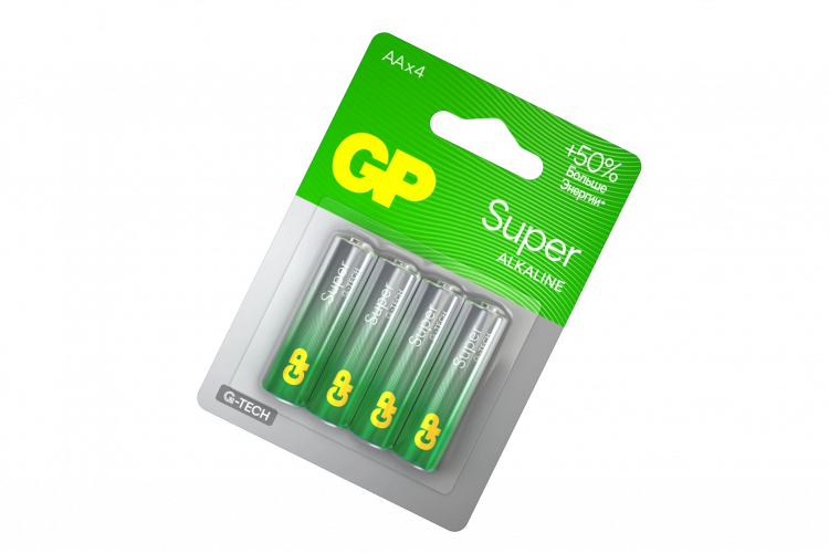 Батарейки GP LR6/4BL Super G-TECH