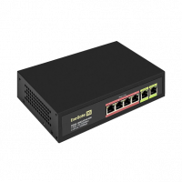Коммутатор неуправляемый EXEGATE EDGS-1006D.4PoE-65W (6-портовый гигабитный UTP 10/100/1000 Base-T: 4 порта IEEE 802.3af (PoE), мощность PoE: 15,4W, суммарно 65W, 2 порта RJ45 uplink, настенный/настольный, металлический корпус)