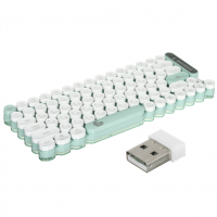 Клавиатура беспроводная GEMBIRD KBW-1, USB, серебристый