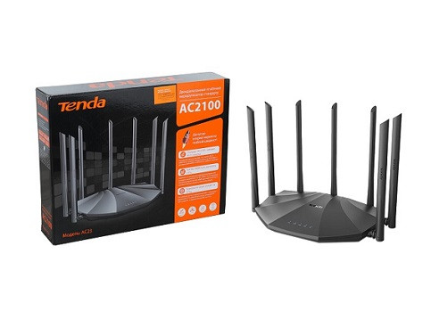 Роутер WiFi TENDA AC23, AC2100, черный