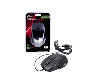 Мышь проводная RITMIX, ROM-300, черная, USB. Разрешение: 800 DPI