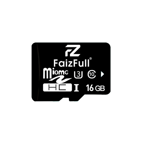 Карта памяти MicroSD 16GB FAIZFULL Class 10 U3, без адаптера