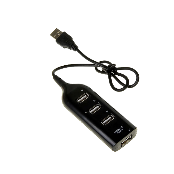 HUB USB на 4 порта, 2.0 JC511, 30см, цвет: черный HUB USB на 4 порта, 2.0 JC511, 30см, цвет: черный