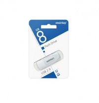 USB 2.0 накопитель SMARTBUY 8GB Scout, белый